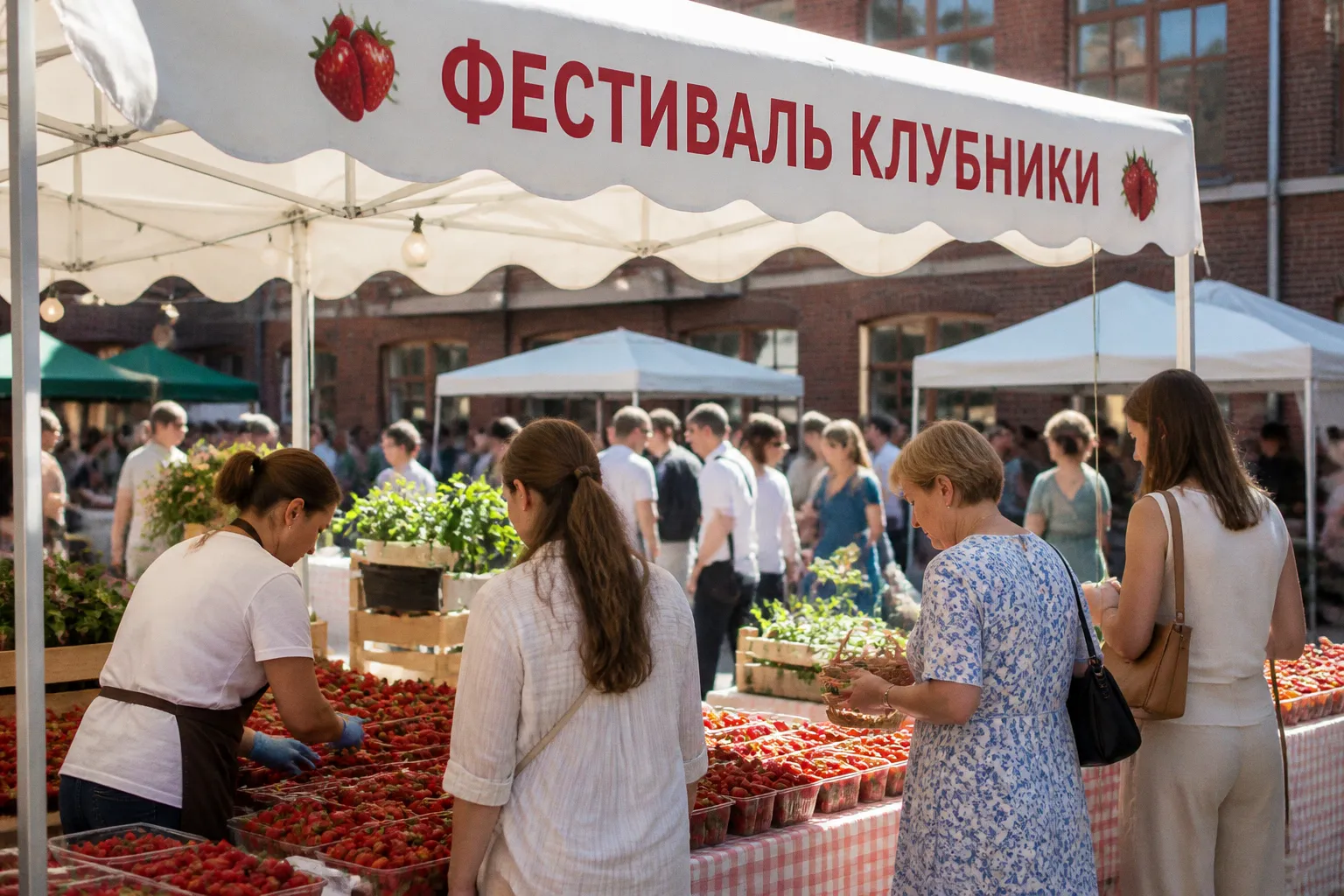 Фестиваль клубники в «Брусницыне»: стоит ли ехать на ярмарку за ягодами